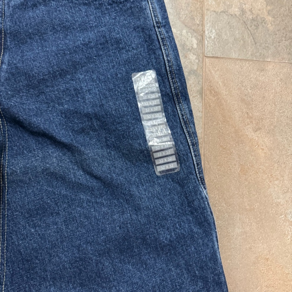 Vintage Girbaud Brand X Indigo Relaxed Y2K Jeans 32x32 Utility Strap Fit - Picture 3 of 16